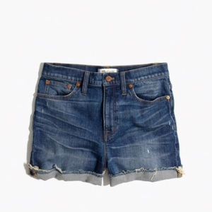 Madewell High Rise Jean Shorts